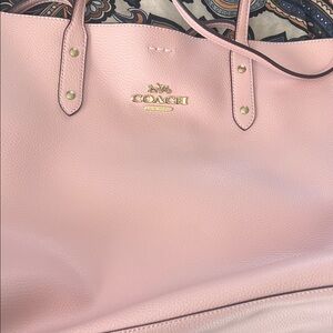 Coach Blush Pink Leather Tote